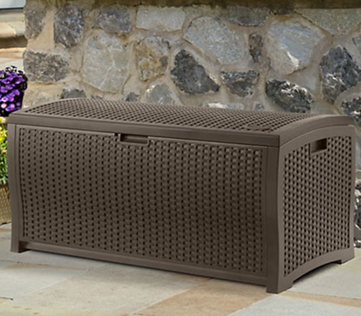 SUNCAST RESIN WICKER DECK BOX DBW9200