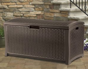 SUNCAST RESIN WICKER DECK BOX DBW9935